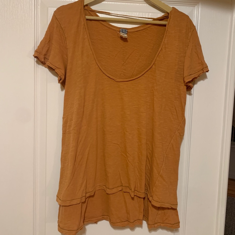 Free People 2 layered tee